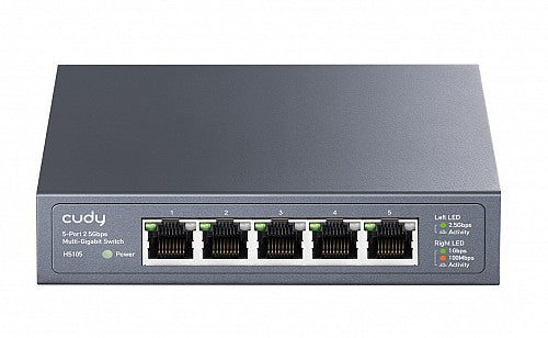 Cudy Switch Multi-Gigabit Ethernet 5-Ports 2.5G HS105 Cudy Switch Multi-Gigabit Ethernet 5-Ports 2.5G HS105
